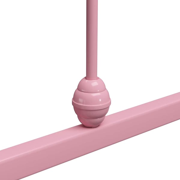 vidaXL Seng/Sengeramme rosa metall 90x200 cm change1