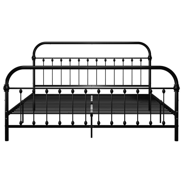 vidaXL Seng/Sengeramme svart metall 180x200 cm change1
