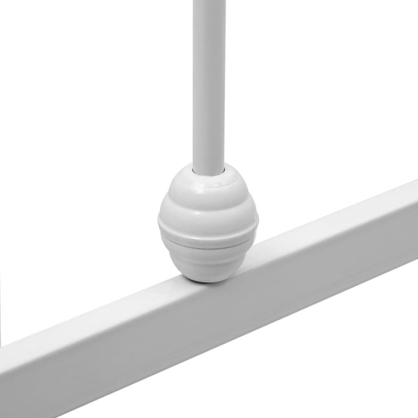 vidaXL Seng/Sengeramme hvit metall 180x200 cm change1
