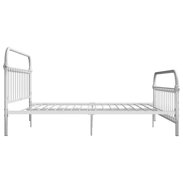 vidaXL Seng/Sengeramme hvit metall 180x200 cm change1