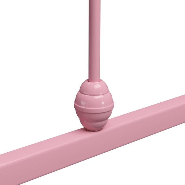 vidaXL Seng/Sengeramme rosa metall 120x200 cm change1