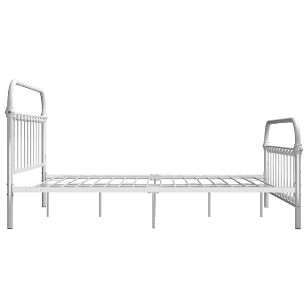 vidaXL Seng/Sengeramme hvit metall 140x200 cm change1