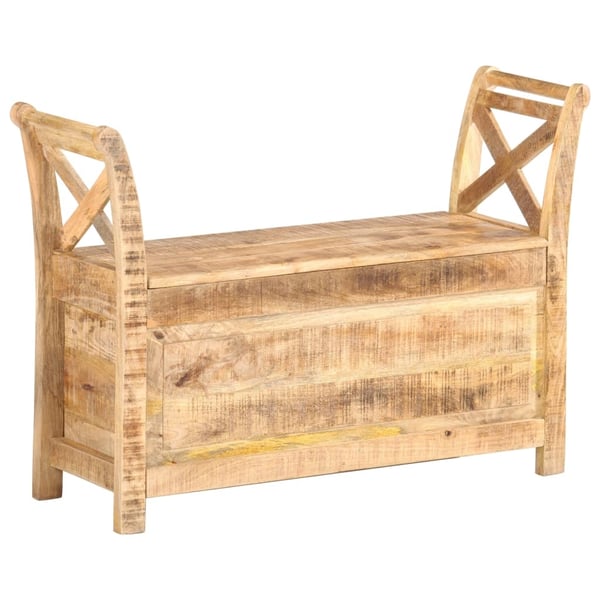 vidaXL entrébænk 103x33x72 cm massivt mangotræ