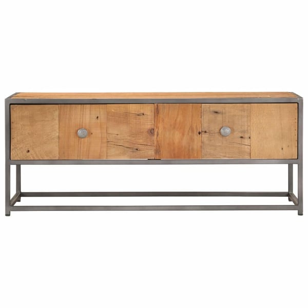 vidaXL sofabord 90x50x35 cm massivt genbrugstræ