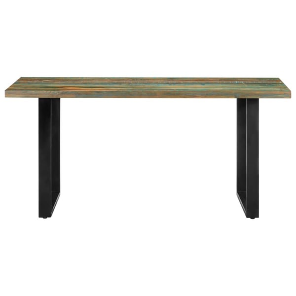 vidaXL Spisebord 160x80x75 cm gjenvunnet heltre