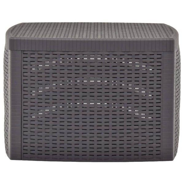 vidaXL Sidebord mocca 54x54x36,5 cm plast