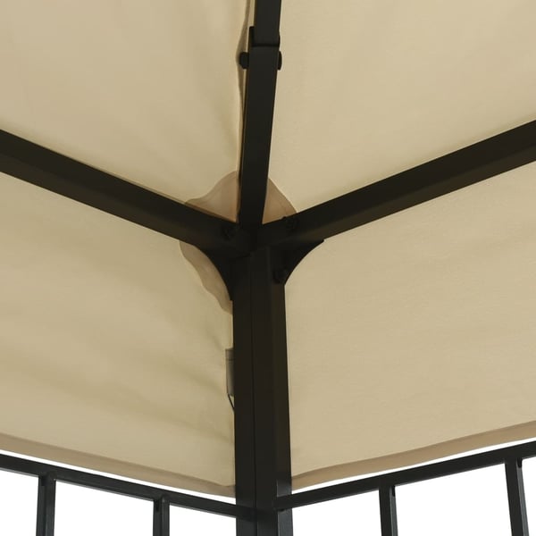 vidaXL pavillon 3x3 m cremefarvet