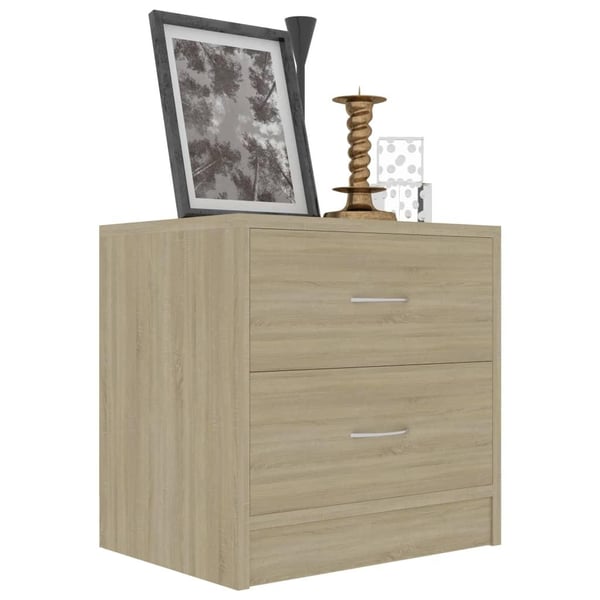 vidaXL sengeskab 40x30x40 cm spånplade sonoma-eg