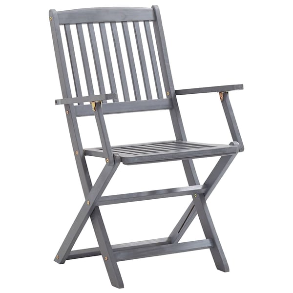 vidaXL Klappstoler 4 stk heltre akasie