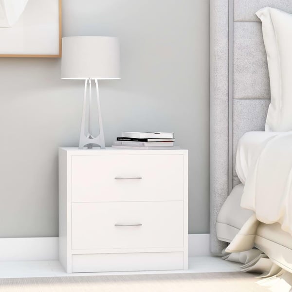 vidaXL sengeskabe 2 stk. 40 x 30 x 40 cm spånplade hvid