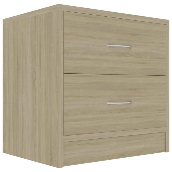 vidaXL sengeskabe 2 stk. 40x30x40 cm spånplade sonoma-eg