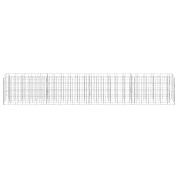 vidaXL Gabion høybed galvanisert stål 360x30x60 cm