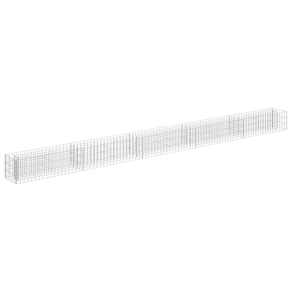 vidaXL Gabion høybed galvanisert stål 450x30x30 cm