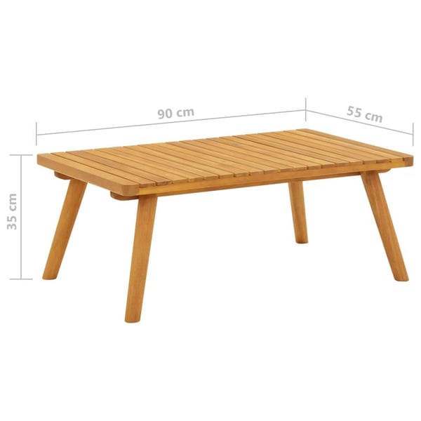 vidaXL Sofabord til hage 90x55x35 cm heltre akasie change2