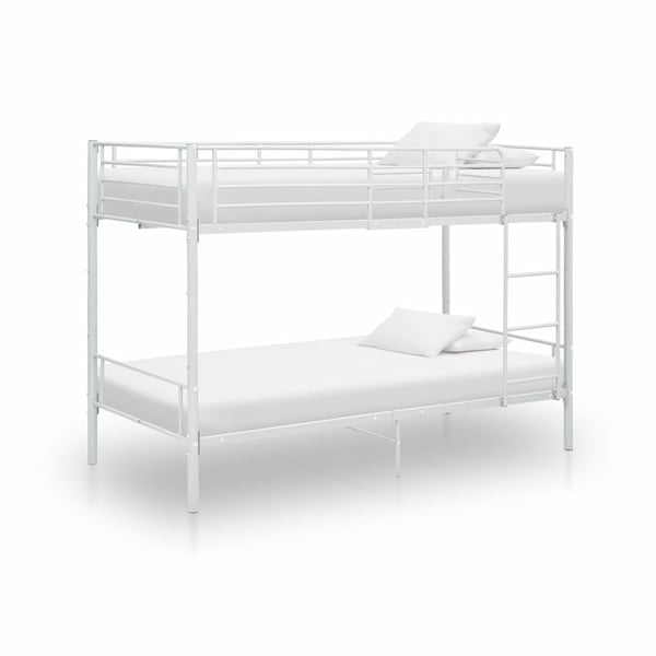 vidaXL køjeseng 90x200 cm metal hvid