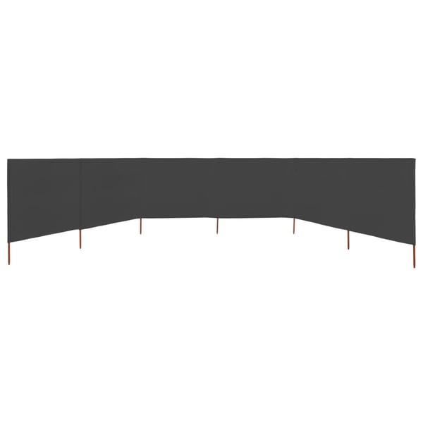 vidaXL Vindskjerm 6 paneler stoff 800x160 cm antrasitt