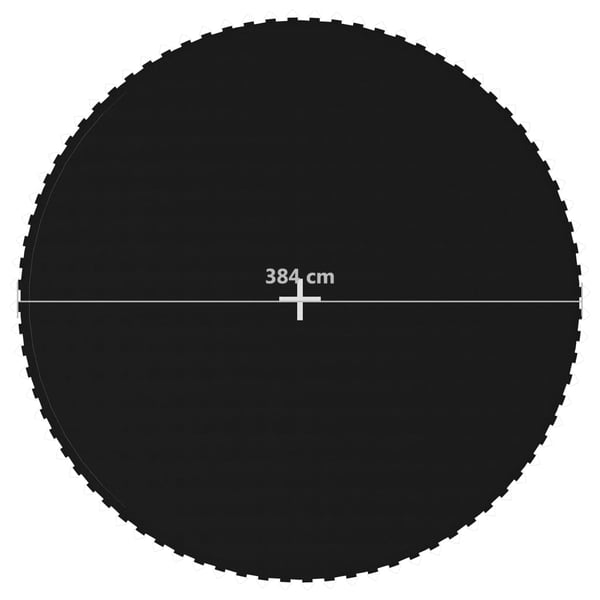 vidaXL Hoppematte stoff svart for 4,27 m rund trampoline