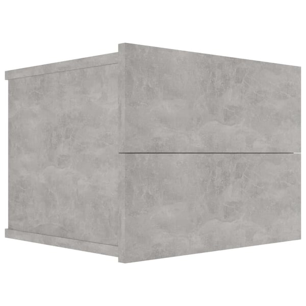vidaXL Nattbord 2 stk betonggrå 40x30x30 cm sponplate
