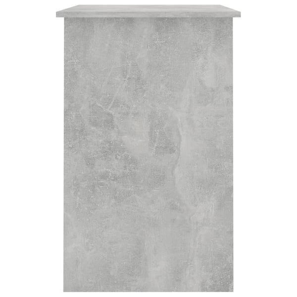 vidaXL Skrivebord betonggrå 100x50x76 cm sponplate