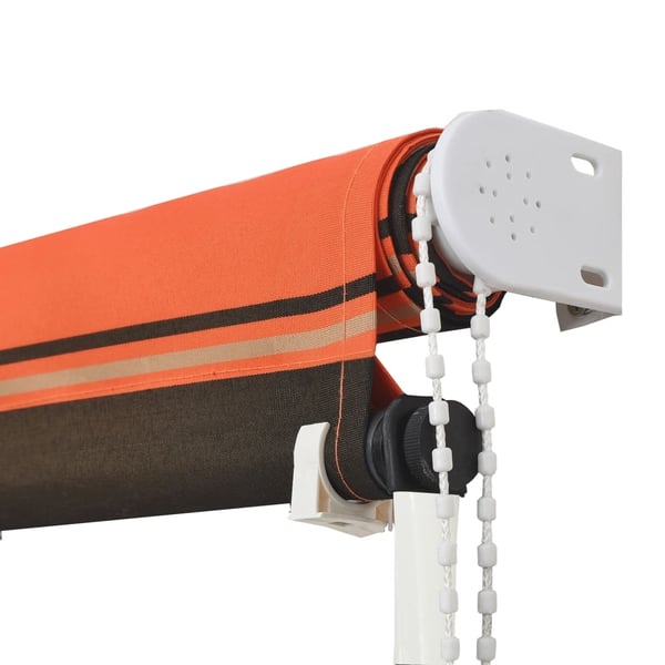 vidaXL foldemarkise 350x150 cm orange og brun