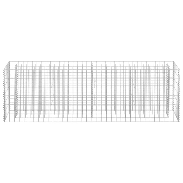 vidaXL Gabion høybed galvanisert stål 180x30x60 cm