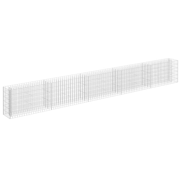 vidaXL Gabion høybed galvanisert stål 450x30x60 cm