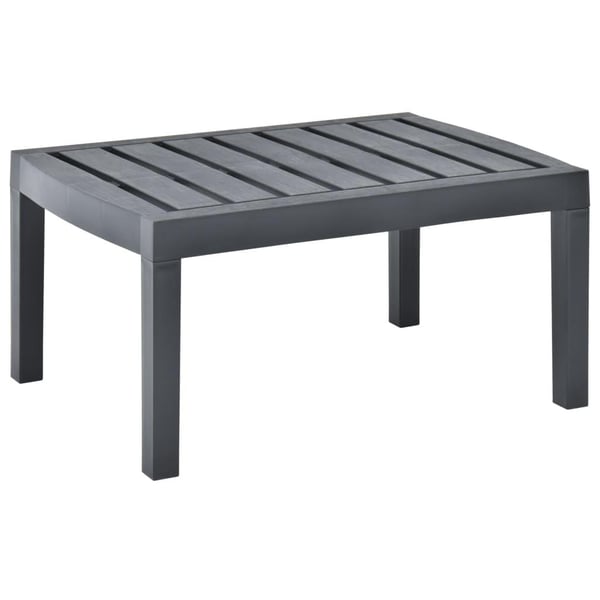 vidaXL Hagebord antrasitt 78x55x38 cm plast change2