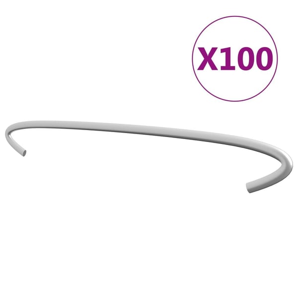vidaXL gabionkroge 100 stk. galvaniseret stål 30 cm
