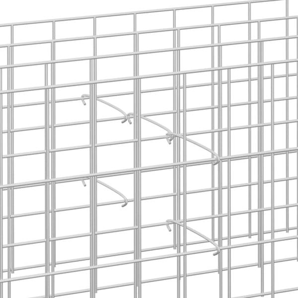 vidaXL Kroker til gabion 100 stk galvanisert stål 40 cm
