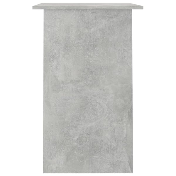 vidaXL Skrivebord betonggrå 90x50x74 cm sponplate