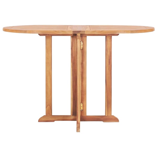 vidaXL Hopfällbart trädgårdsbord 120x70x75 cm massiv teak