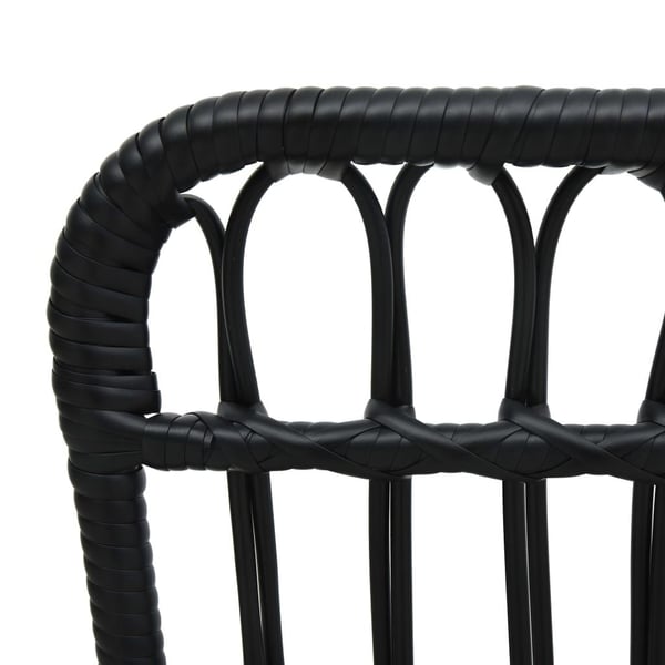 vidaXL havestol polyrattan sort