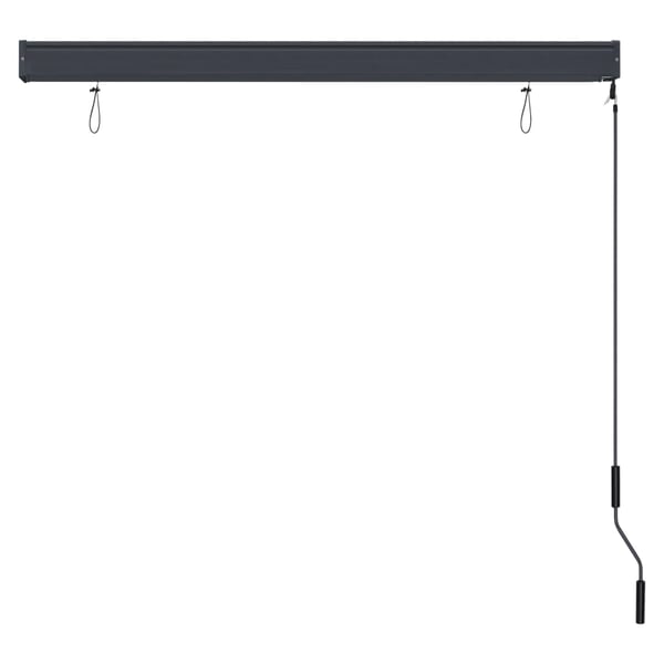 vidaXL Utendørs rullegardin 140x250 cm antrasitt