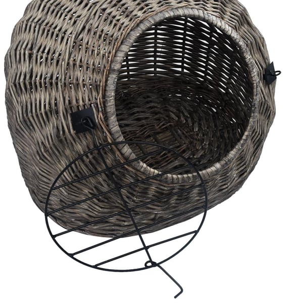 vidaXL Kurvhule for katter grå 50x42x40 cm naturlig selje