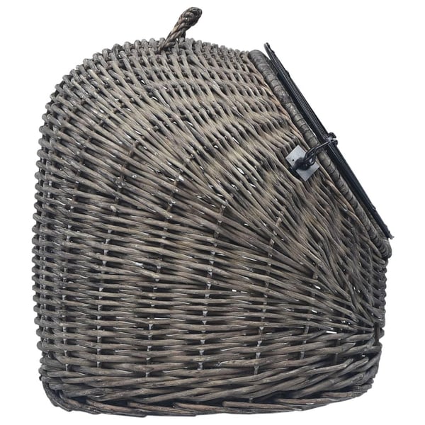 vidaXL kattetransport 60x45x45 cm naturpil grå
