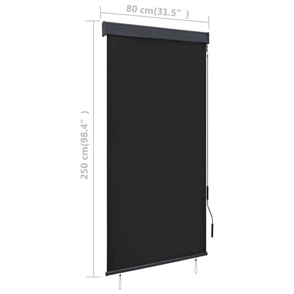 vidaXL Ulkorullaverho 80x250 cm kerma