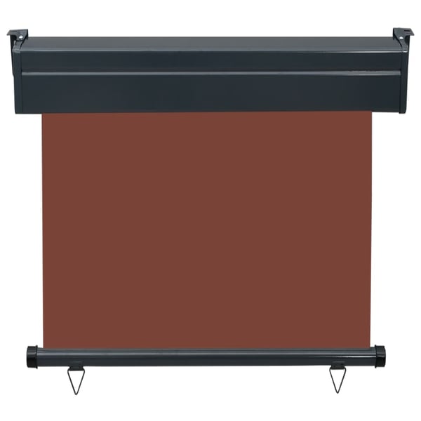 vidaXL Sidemarkise for balkong 80x250 cm brun