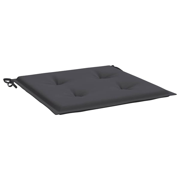 vidaXL hynder til havestol 4 stk. 40x40x3 cm oxfordstof antracitgrå