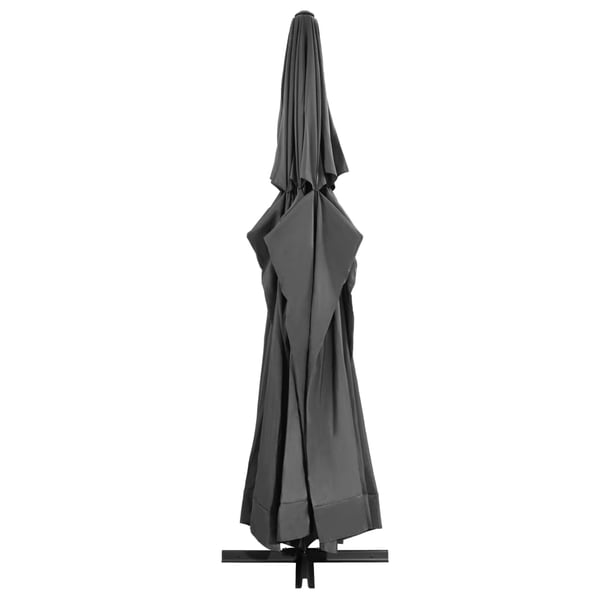 vidaXL Parasoll med aluminiumsstang 600 cm antrasitt