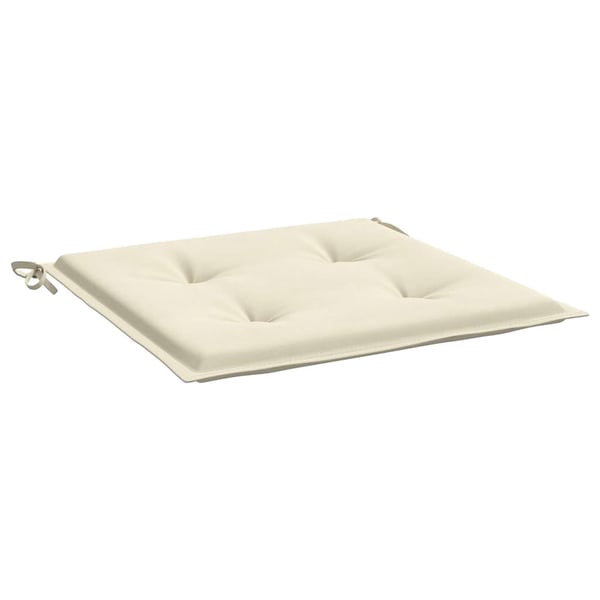 vidaXL hynder til havestol 4 stk. 40x40x3 cm oxfordstof cremefarvet