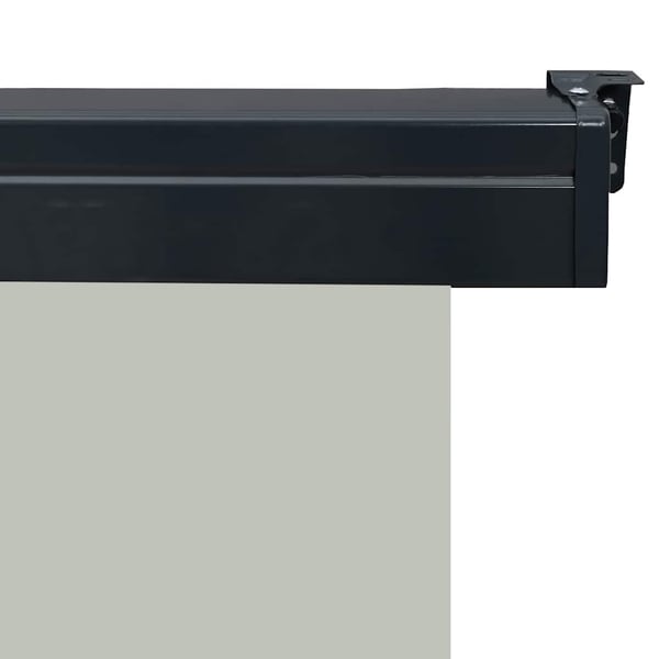 vidaXL Sidemarkise for balkong 170x250 cm grå