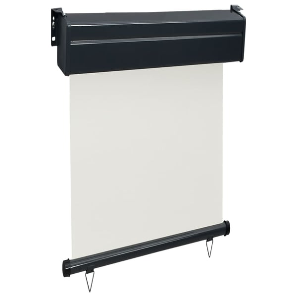vidaXL Sidemarkise for balkong 60x250 cm kremhvit