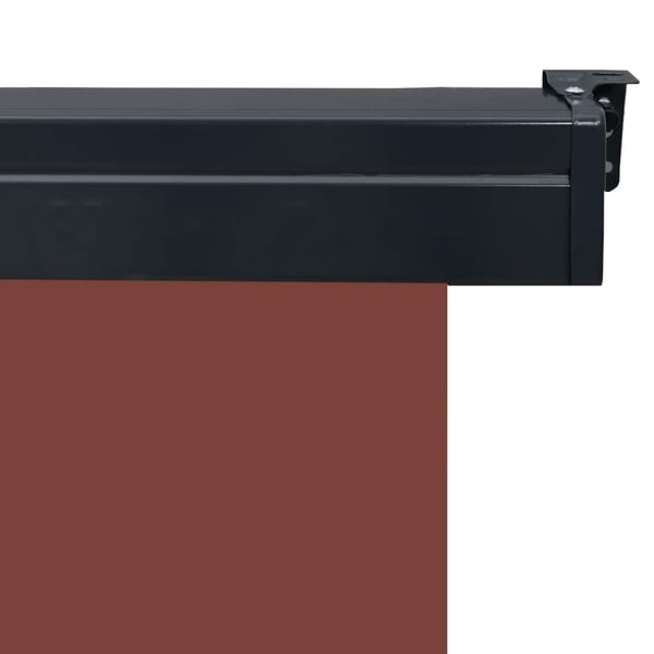 vidaXL Sidemarkise for balkong 125x250 cm brun
