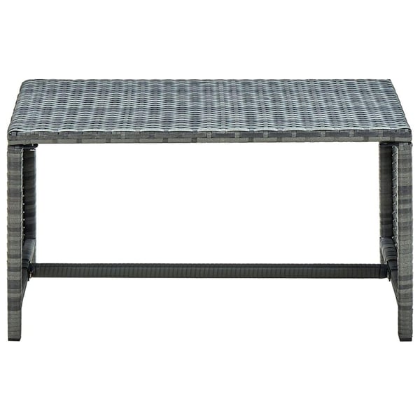vidaXL Sofabord antrasitt 70x40x38 cm polyrotting change2
