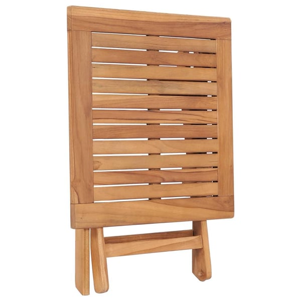 vidaXL foldbart havebord 45x45x45 cm massivt teaktræ