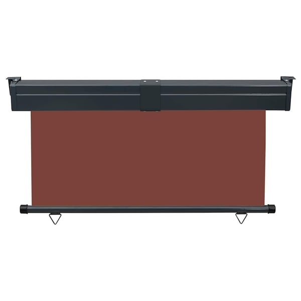vidaXL Sidemarkise for balkong 145x250 cm brun