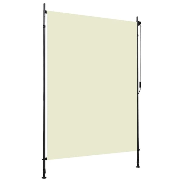 vidaXL Utendørs rullegardin 150x270 cm kremhvit