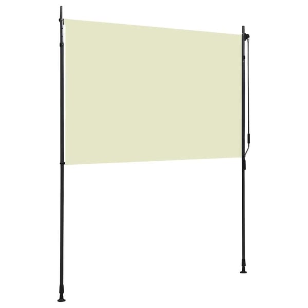 vidaXL udendørs rullegardin 200x270 cm cremefarvet