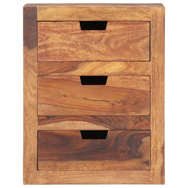 vidaXL sengebord 40x30x50 cm massivt sheeshamtræ