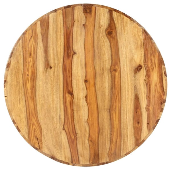 vidaXL rundt sofabord 65x30 cm massivt sheeshamtræ